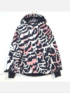 Molo Kids 💗/🖤 Animal Print Ski Jacket, Size 122EU (6-7US)~VGUC